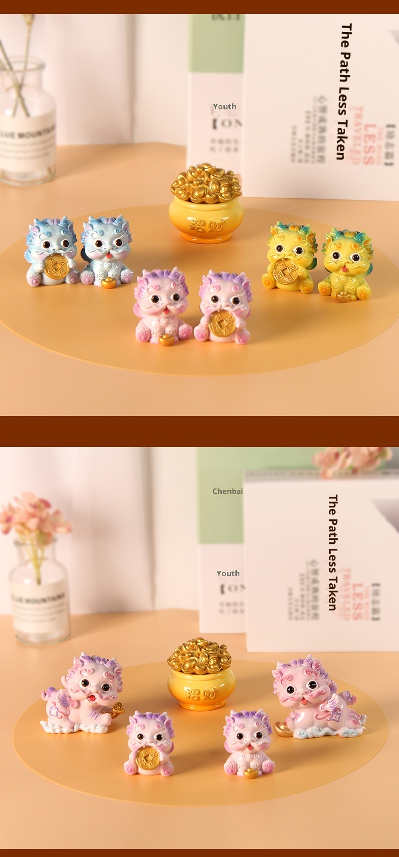 Simpatico cartone animato Pixiu Figurina Creativo Decorazione per la casa Resina Auto Ornamento Negozio Vendita calda All'ingrosso_voghion.com