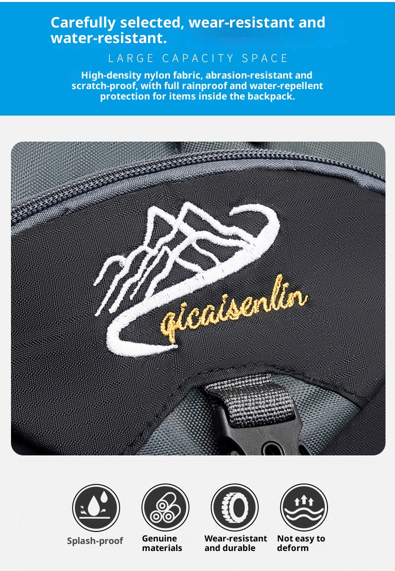 ActiveGo Foreign Trade New Multifunctional Hiking For Men Outdoor Trekking Large Capacity Travel Bag USB Charging Casual Backpack_voghion.com