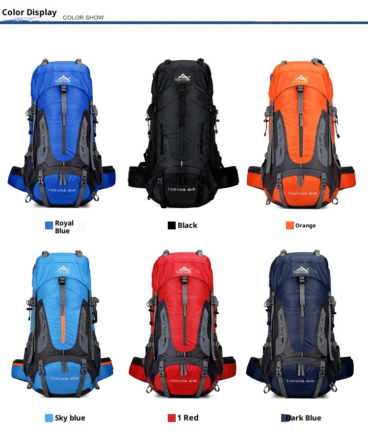 Sac à dos de randonnée ActiveGo Outdoor grande capacité pour hommes et femmes, idéal pour les voyages et le rangement. Vente en gros._voghion.com