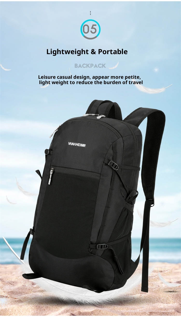 ActiveGo Warnerheim Hiking Men Folding Waterproof Trekking Bag Women Casual Large Capacity Lightweight Backpack_voghion.com