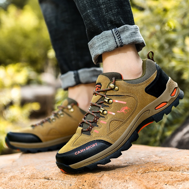 ActiveGo Cross-Border Plus Size Couple Autumn Winter Men's Fashion Outdoor Hik Low-Top Lace-Up Casual Trekk Shoes_voghion.com