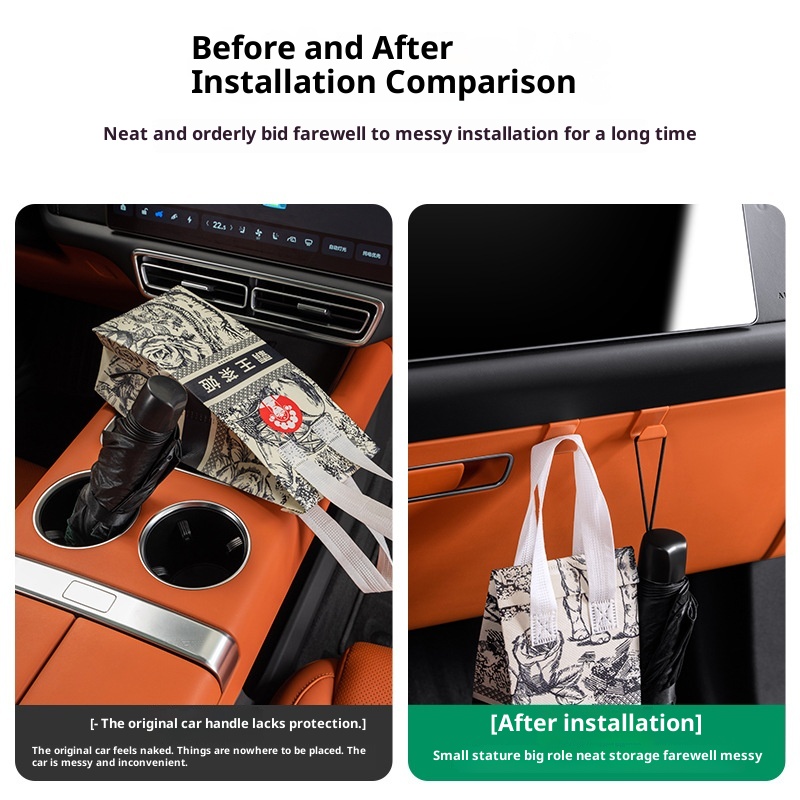 Ideal L7/L8/L9 Glove Box Seat Back Clip-on Storage Hook Car Interior Modification_voghion.com