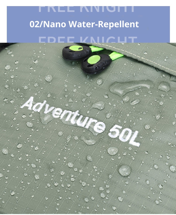 Zaino da alpinismo professionale ActiveGo da 50 litri, sportivo, unisex, di grande capacità, leggero, per escursionismo, arrampicata, viaggio_voghion.com