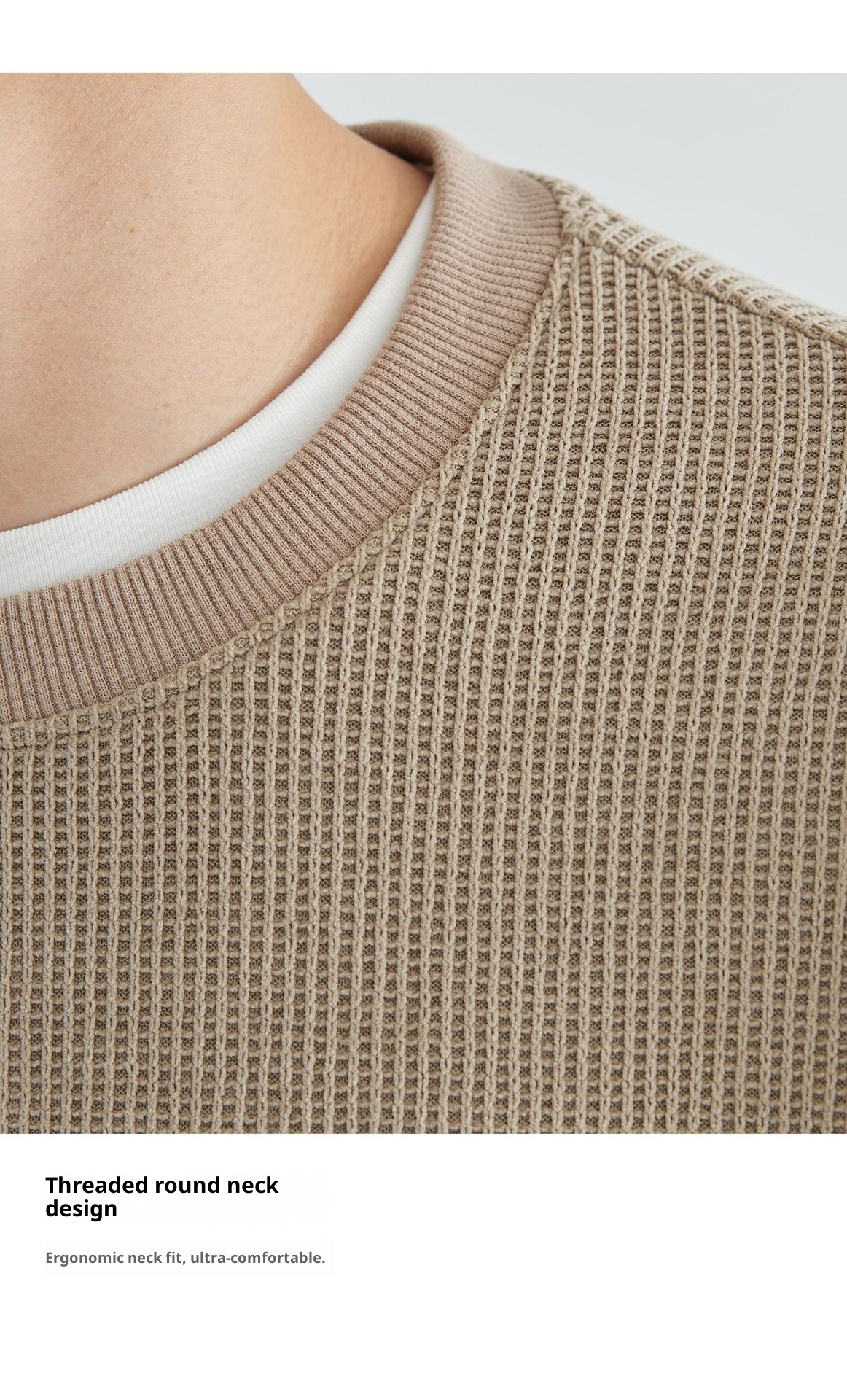 boy Boy Fleece-Lined Thickened High-End Patchwork Crew Neck Men's Sweatshirt 2025 Spring And Autumn New Loose Pullover Top_voghion.com