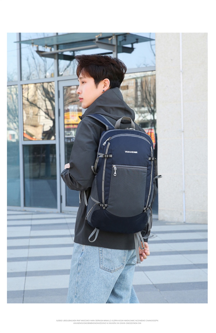 ActiveGo Warnerheim Hiking Men Folding Waterproof Trekking Bag Women Casual Large Capacity Lightweight Backpack_voghion.com
