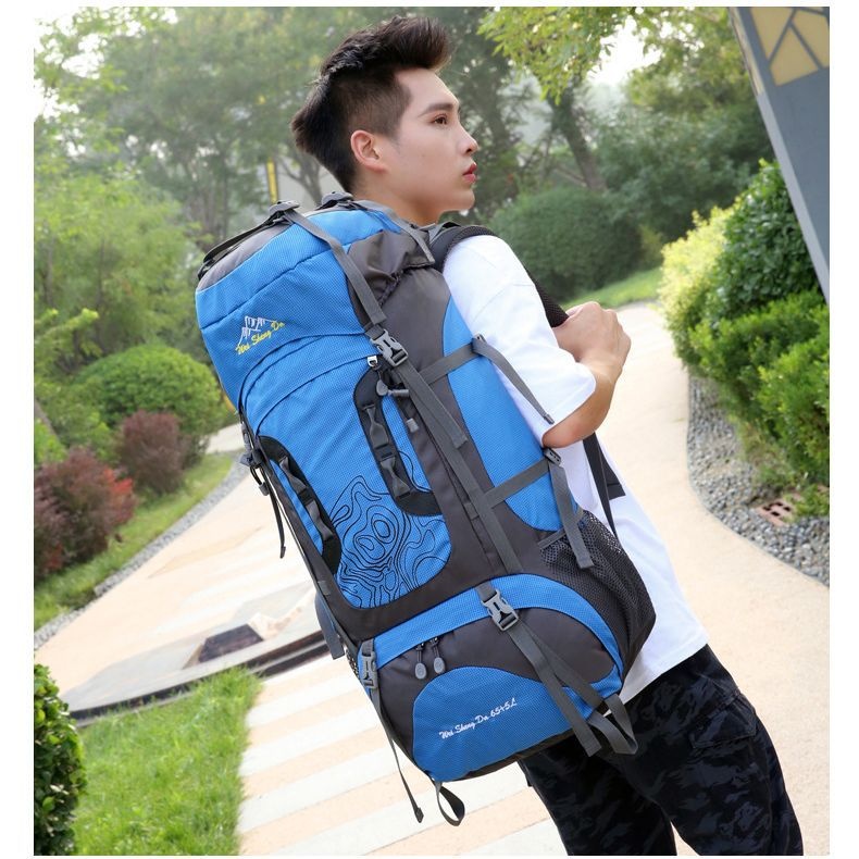 Zaino da viaggio per uomo ActiveGo, grande capacità, doppio spallaccio, impermeabile, per trekking, campeggio, escursioni, sport_voghion.com