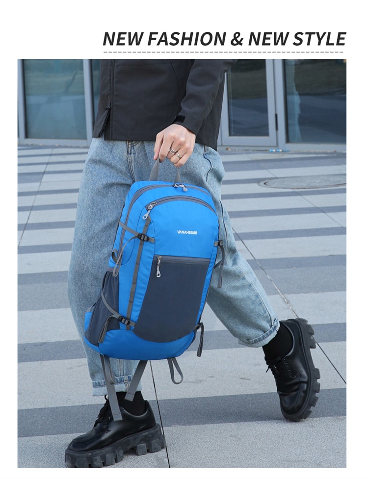 ActiveGo Warnerheim Hiking Men Folding Waterproof Trekking Bag Women Casual Large Capacity Lightweight Backpack_voghion.com