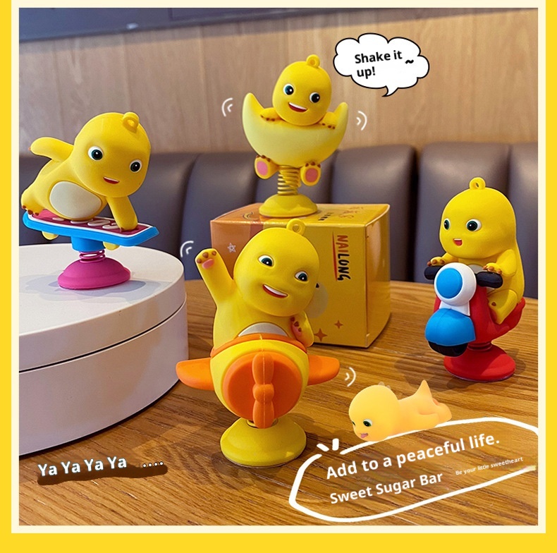 Ornamento per auto elettrica creativo antistress a forma di drago di latte autentico, graziosa decorazione per interni_voghion.com