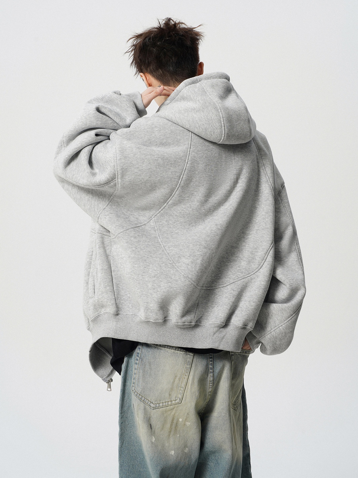 Junge Amerikanisches Schwergewicht Dconstructed Für Mn Winter Trndy Brand Design Patchwork Swatshirt High Strt Cool Coupl_voghion.com