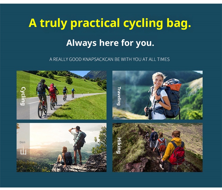 ActiveGo 2025 Cross-Border New Waterproof Cycling Travel Large Capacity Wear-Resistant Sports Polyester Outdoor Backpack_voghion.com