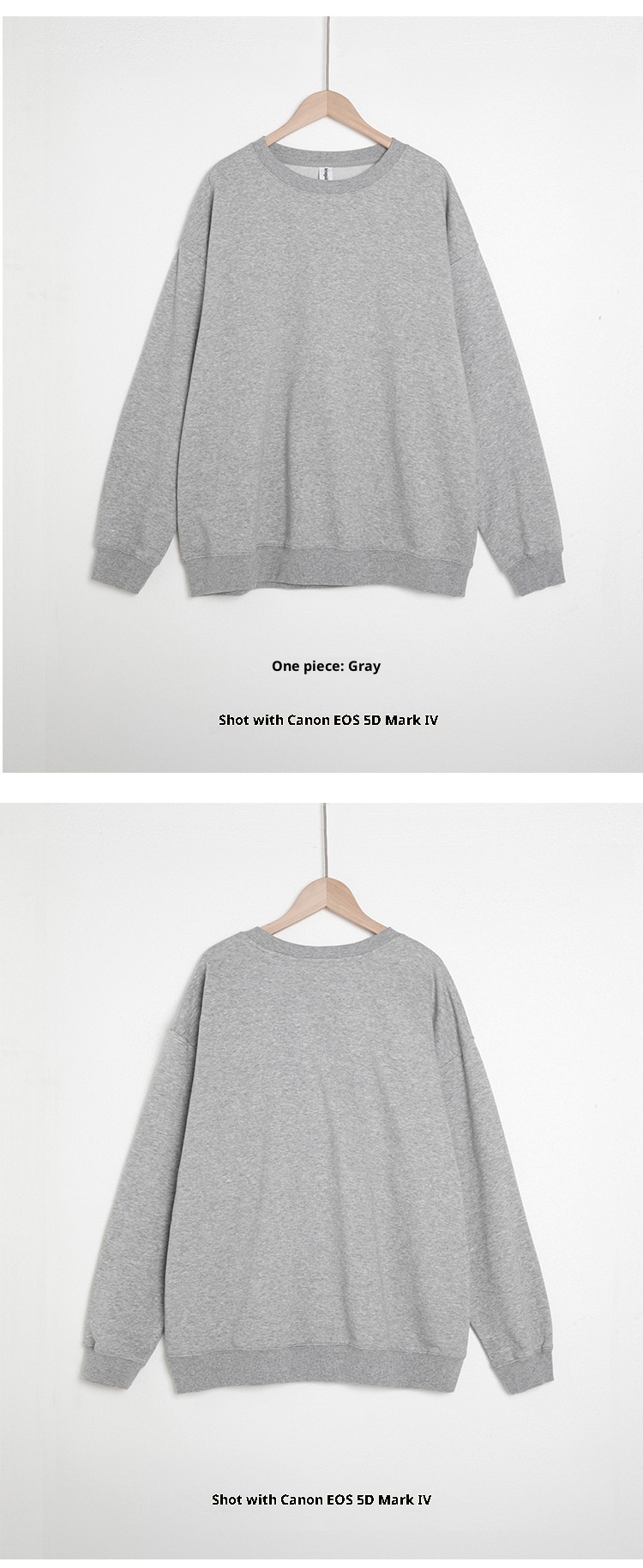 Ragazzo Ragazzo Nuovo Autunno Inverno AG330g Terry Girocollo Tinta Unita Felpa Uomo Stampato Trendy Marca Personalità Largo Americano_voghion.com