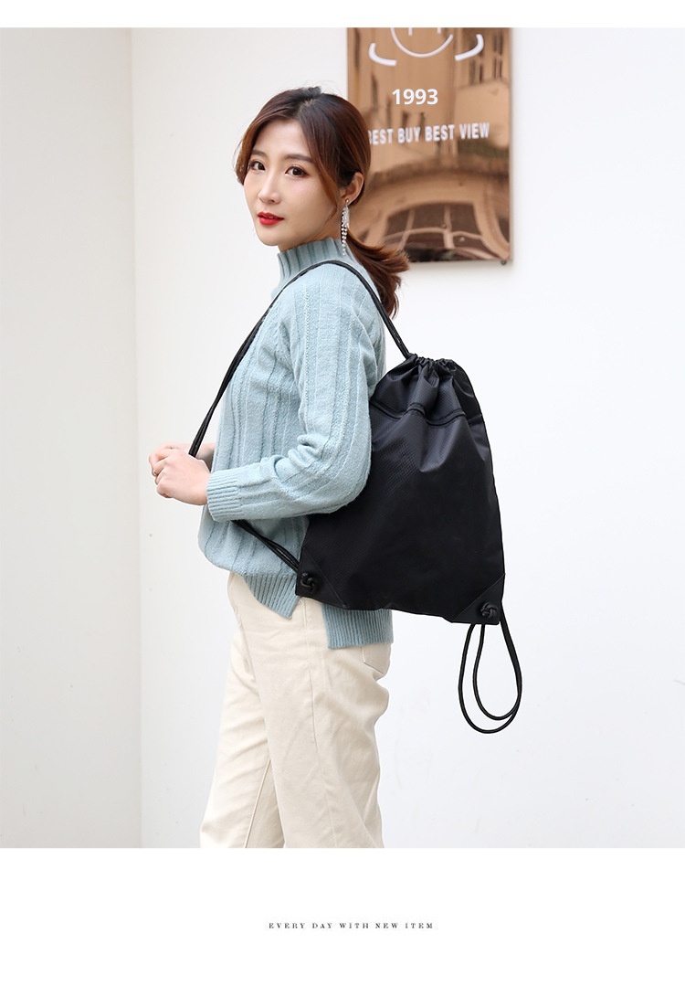 ActiveGo New Simple Pocket Backpack For Men And Women, Casual Travel Backpack, Lare Capacity Drawstrin Gym Sports Basketball_voghion.com