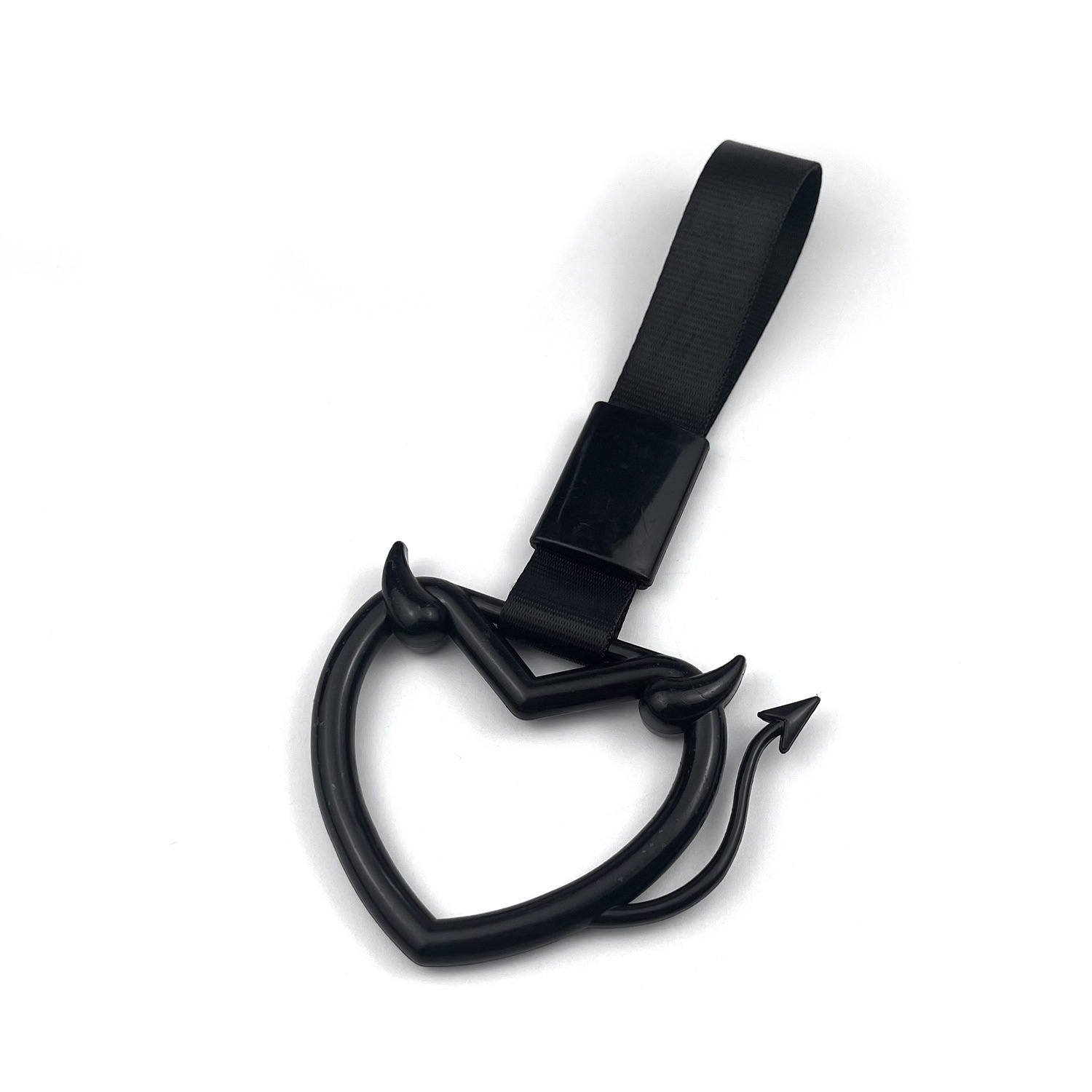 Decorazione diretta dalla fabbrica, nuova, corno da diavolo, tiraggio posteriore, labbro, interno, pendente, anello, auto modificata_voghion.com