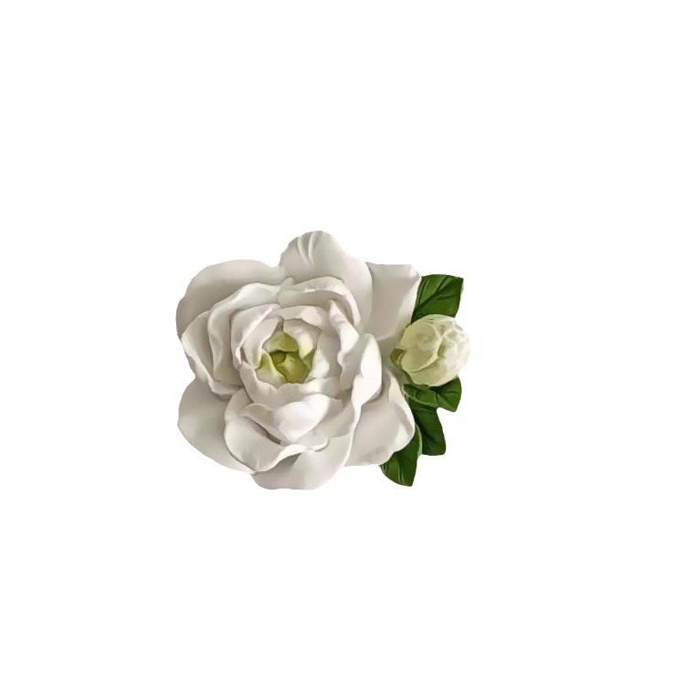 Car Air Conditioning Vent High-End Ornament Diffuser Stone Peony Flower Decoration Solid Aromatherapy Odor Removal_voghion.com
