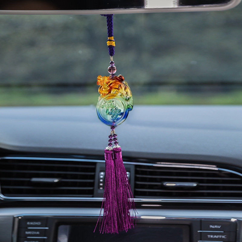 Un pezzo Dropshipping smaltato Pixiu Money-Biting Pendant Accessories Car Interior Hanging Decoration Wholesale_voghion.com