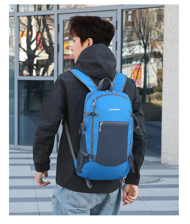 ActiveGo Warnerheim Hiking Men Folding Waterproof Trekking Bag Women Casual Large Capacity Lightweight Backpack_voghion.com