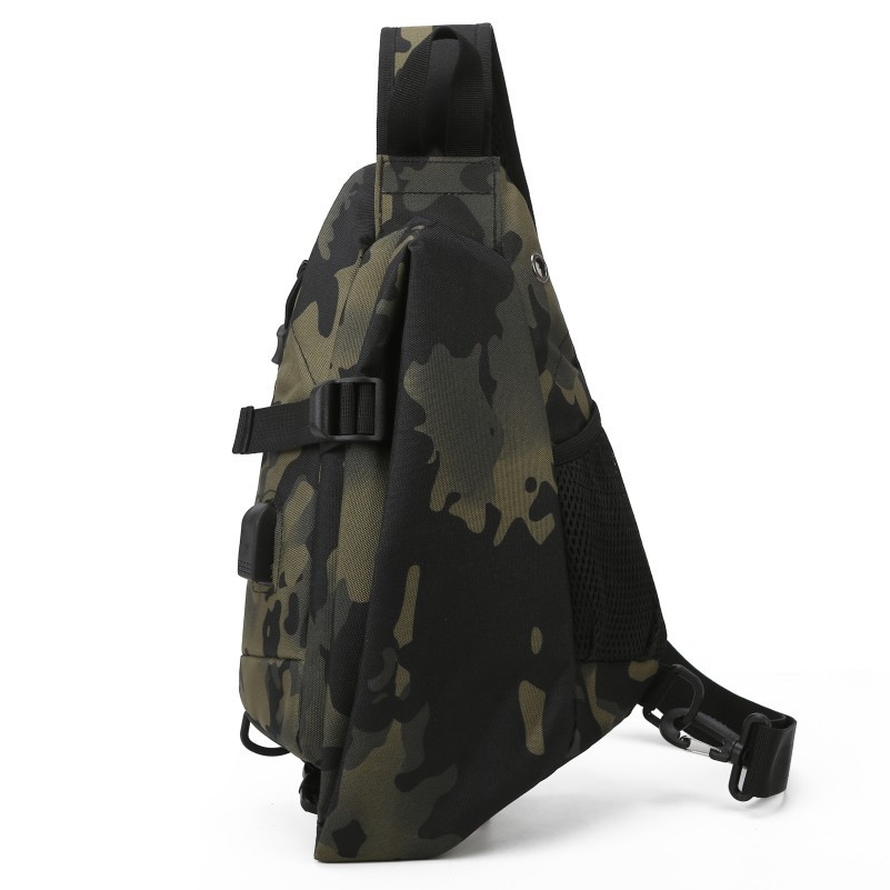 ActiveGo Cross-Border Men's Backpack Large Capacity Travel Shoulder Tactical Chest Laptop Cycling Hiking Bag_voghion.com