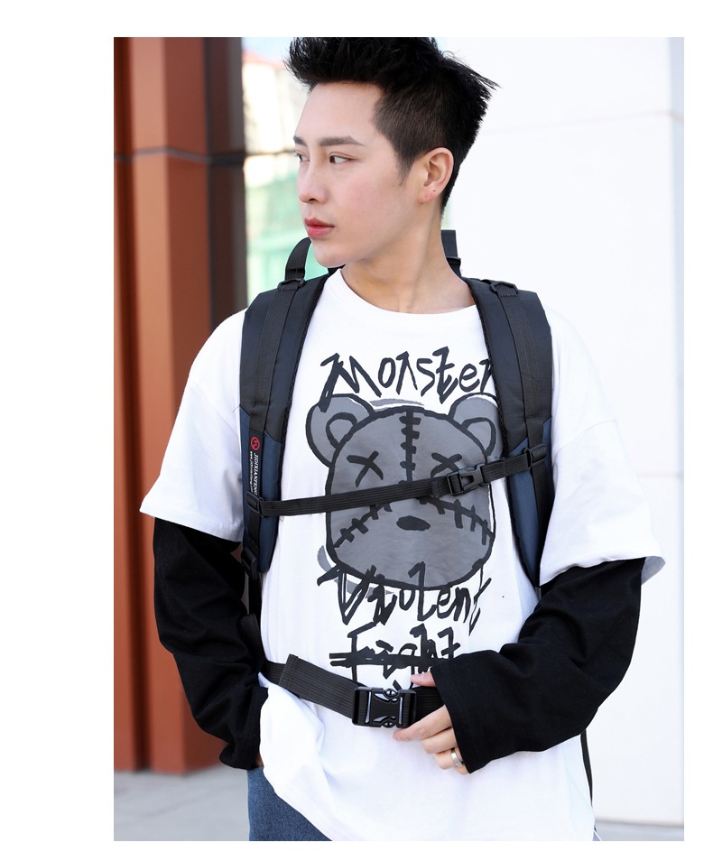 Zaino da viaggio per uomo ActiveGo, impermeabile, di grande capacità, per escursioni, sport all'aria aperta, scuola, all'ingrosso_voghion.com