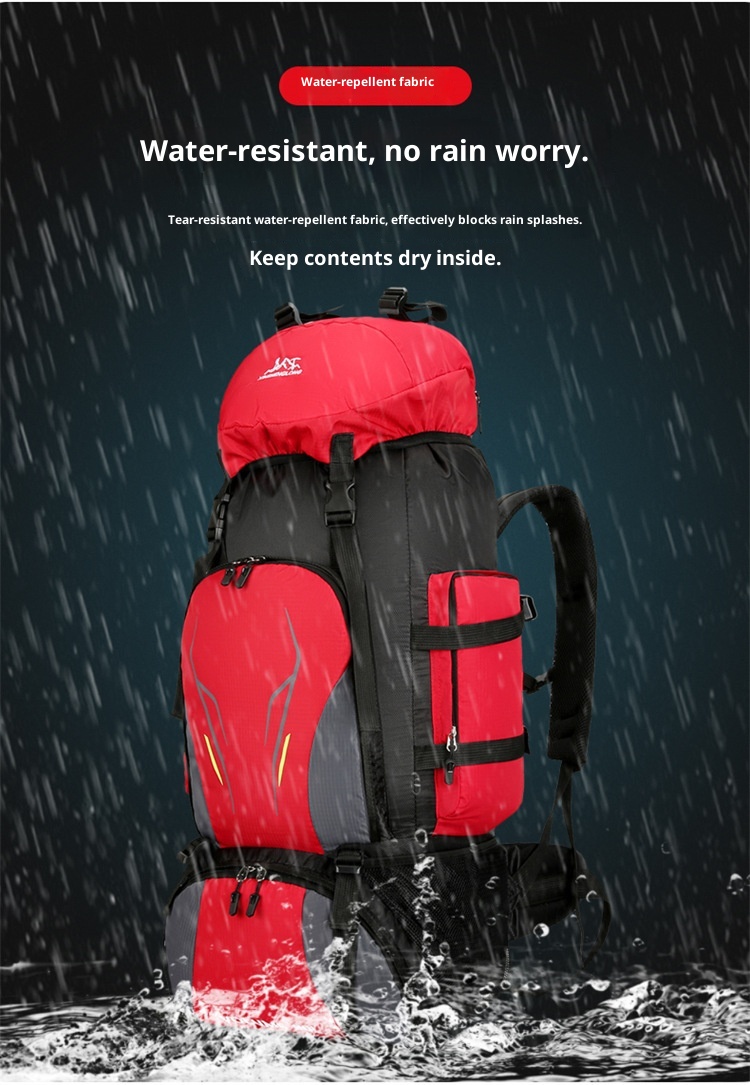 Zaino da viaggio unisex ActiveGo da 90 litri, grande capacità, per campeggio, escursionismo_voghion.com