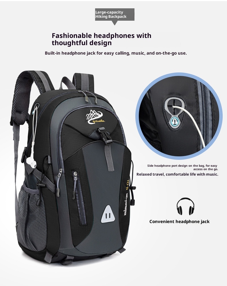 ActiveGo Foreign Trade New Multifunctional Hiking For Men Outdoor Trekking Large Capacity Travel Bag USB Charging Casual Backpack_voghion.com