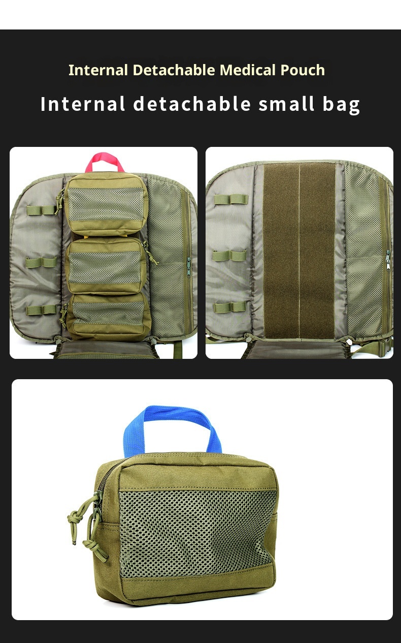 ActiveGo Op voorraad Tactische wandel-, outdoor- en medische rugzak met grote capaciteit, kamperen, bergbeklimmen, EHBO-tas, multifunctioneel_voghion.com