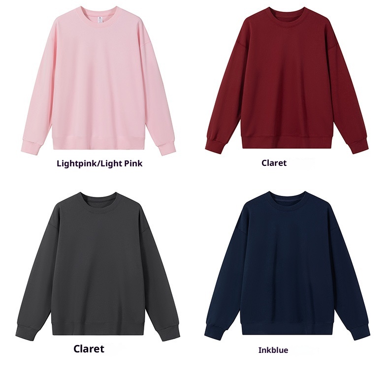 boy Boy Autumn 350g Pure Cotton Thick Men's American Style Trendy Brand Sweatshirt Custom Workwear Embroidery One Piece_voghion.com