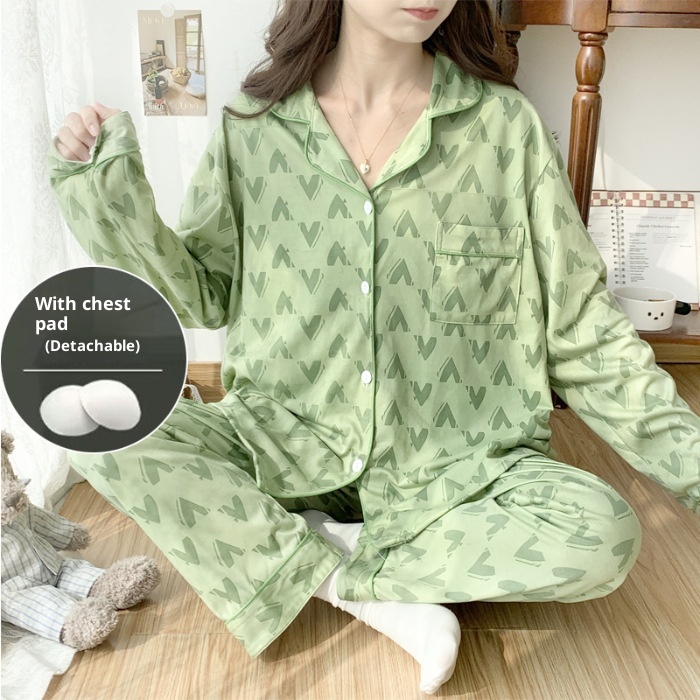 ChicShe Cross-Border Women's Pajamas Spring Long Sleeve 2024 New Autumn And Winter Plus Size Thin Loose Cardigan Loungewear_voghion.com