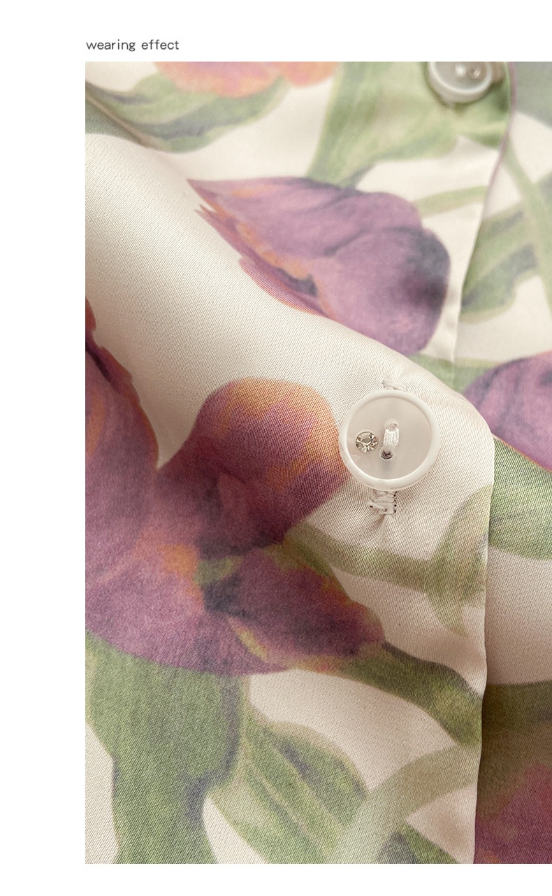 Pigiama ChicShe Tulip da donna, dolce e di alta qualità, per la casa, 2024, nuovo set primavera e autunno a maniche lunghe, adatto per abbigliamento esterno_voghion.com