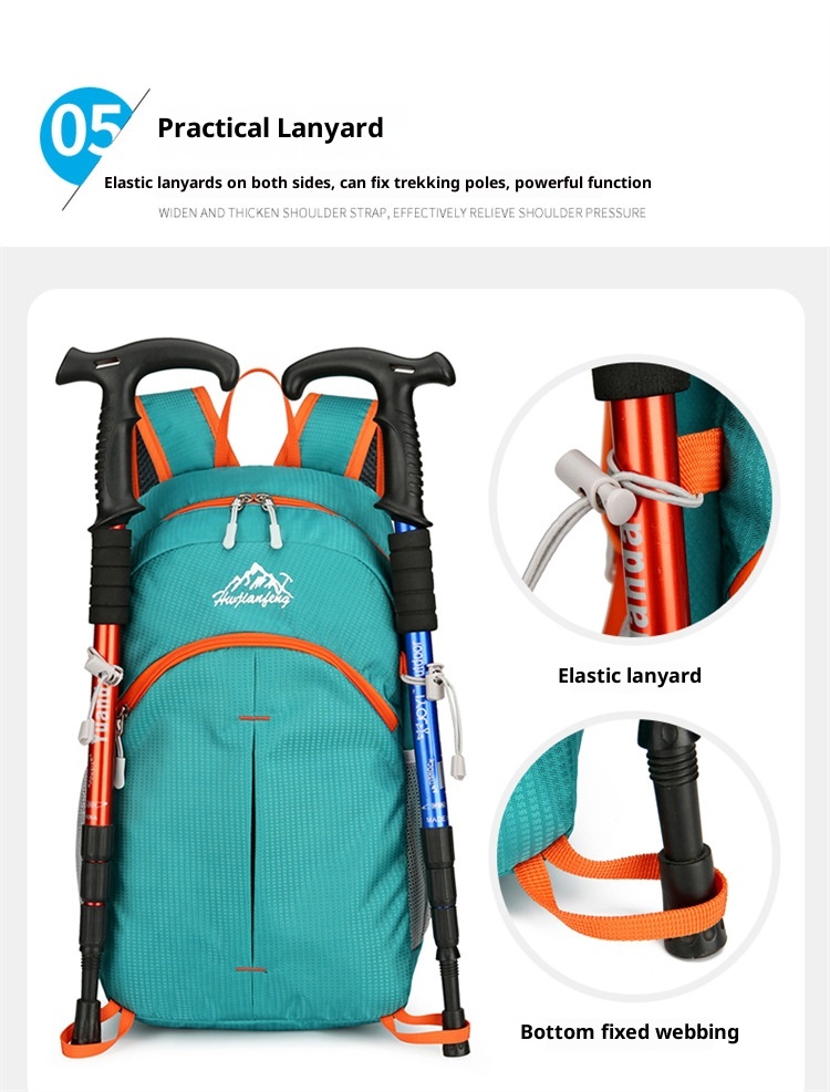 ActiveGo Authentic Outdoor Hiking Bag Travel Foldable Unisex Large Capacity Nylon Waterproof Lightweight Backpack_voghion.com