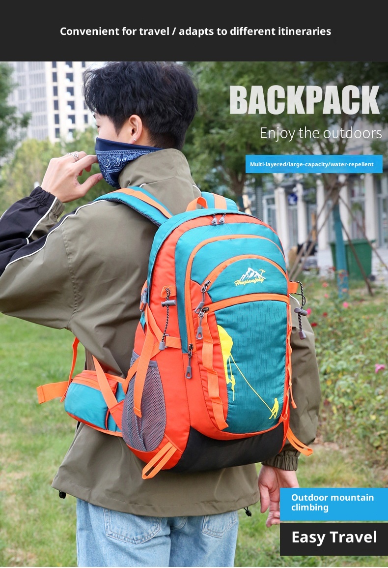 ActiveGo Cross-border Outdoor Hiking Large Capacity Multi-functional Waterproof Lightweight Backpack For Trekking And Travel_voghion.com
