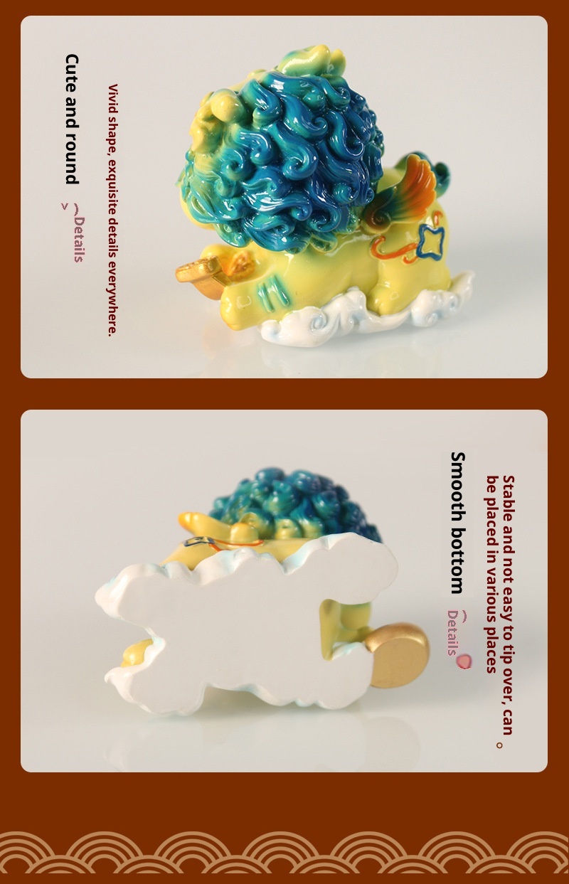 Simpatico cartone animato Pixiu Figurina Creativo Decorazione per la casa Resina Auto Ornamento Negozio Vendita calda All'ingrosso_voghion.com