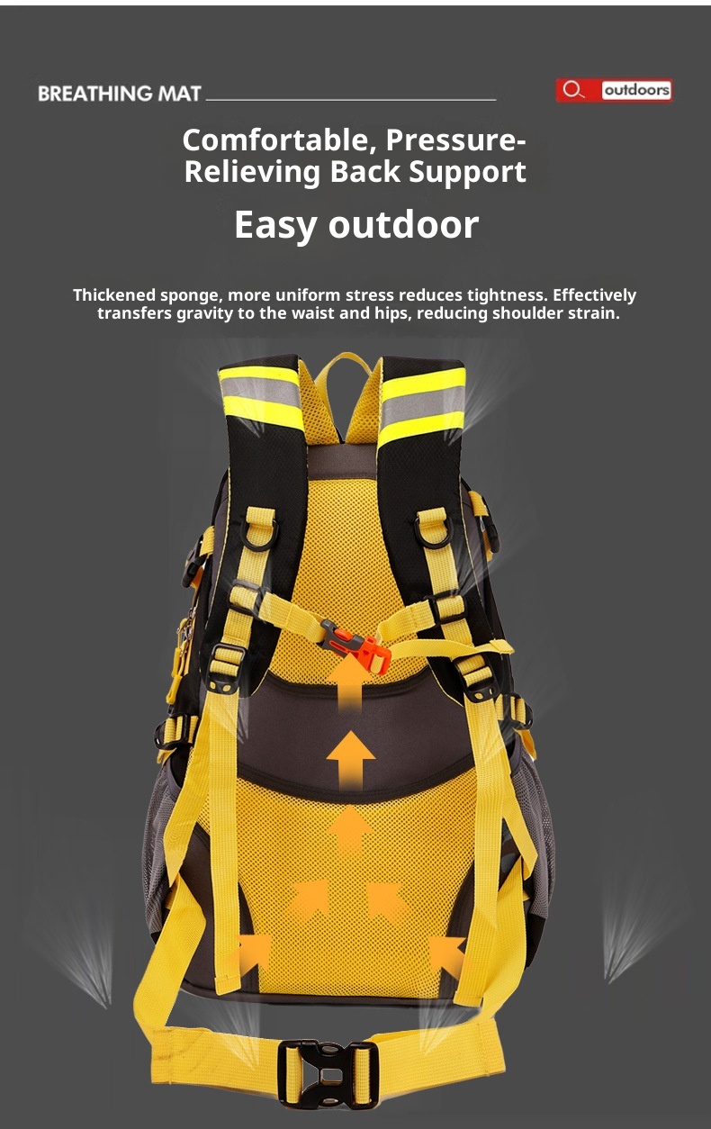 ActiveGo Cross-border Large Capacity Men Outdoor Hiking Mountaineering Bag Sports Leisure Travel Backpack For Women Breathable_voghion.com