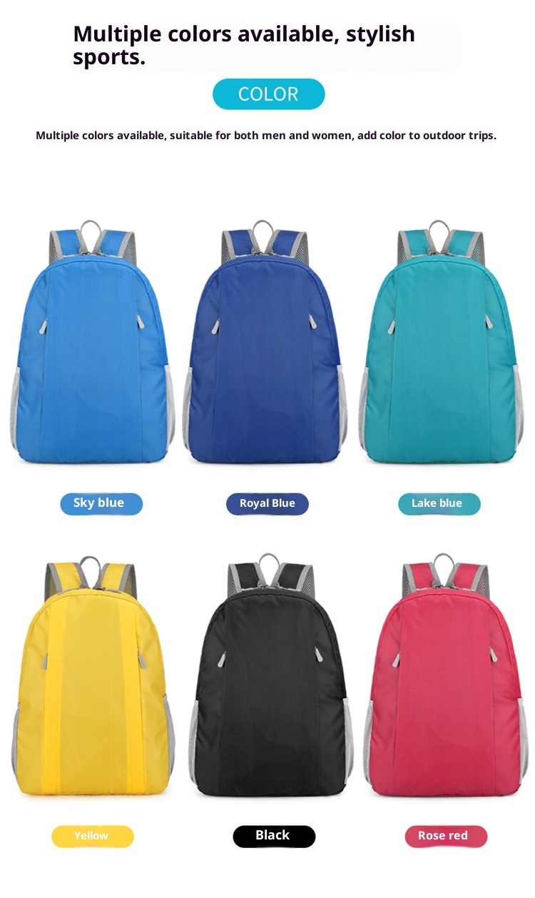 Zaino sportivo da uomo e da donna ActiveGo, leggero e di grande capacità, per attività all'aperto, trekking, alpinismo e altro ancora._voghion.com