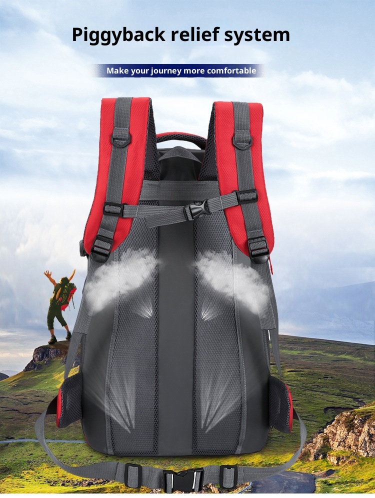 ActiveGo Outdoor Hiking For Men, Extra Large Capacity Camping Storage Backpack, Water-Resistant Leisure Travel Work Backpack_voghion.com
