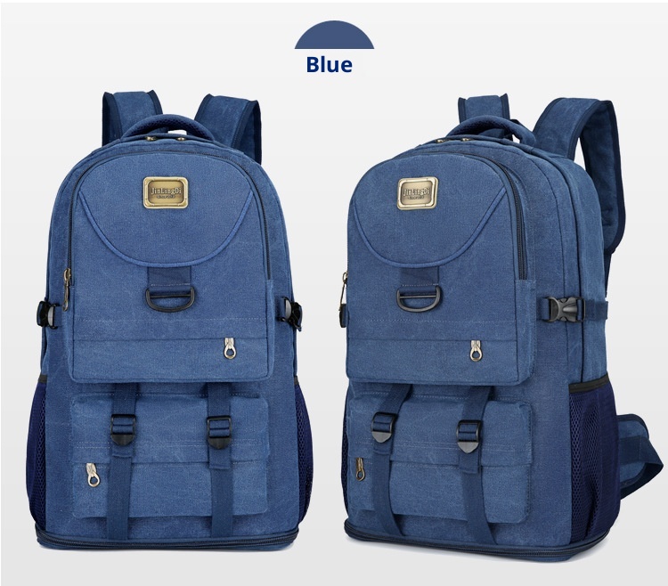 ActiveGo New Large Capacity Backpack Thickened Canvas Luggage Men And Women Mountaineering Lightweight Travel Working Outdoor Bag_voghion.com