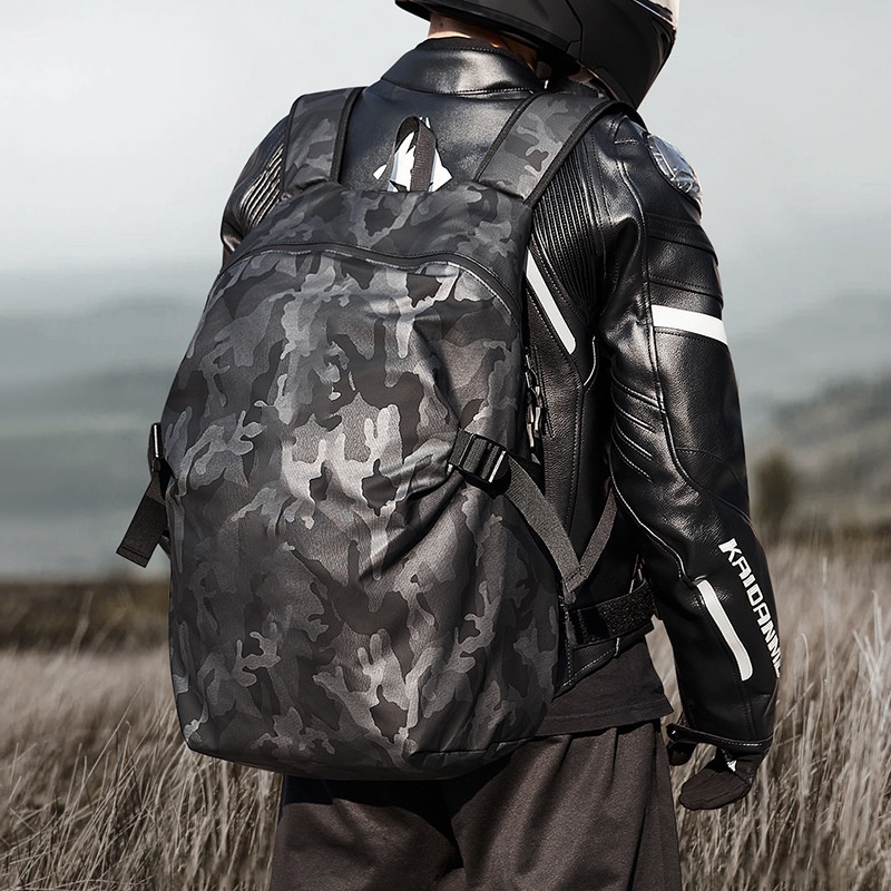 ActiveGo Helm auf Lager Outdoor-Sportarten Reiten Großer Fassungsvermögen Multifunktionaler wasserdichter Rucksack Pendler Motorrad Schultasche_voghion.com