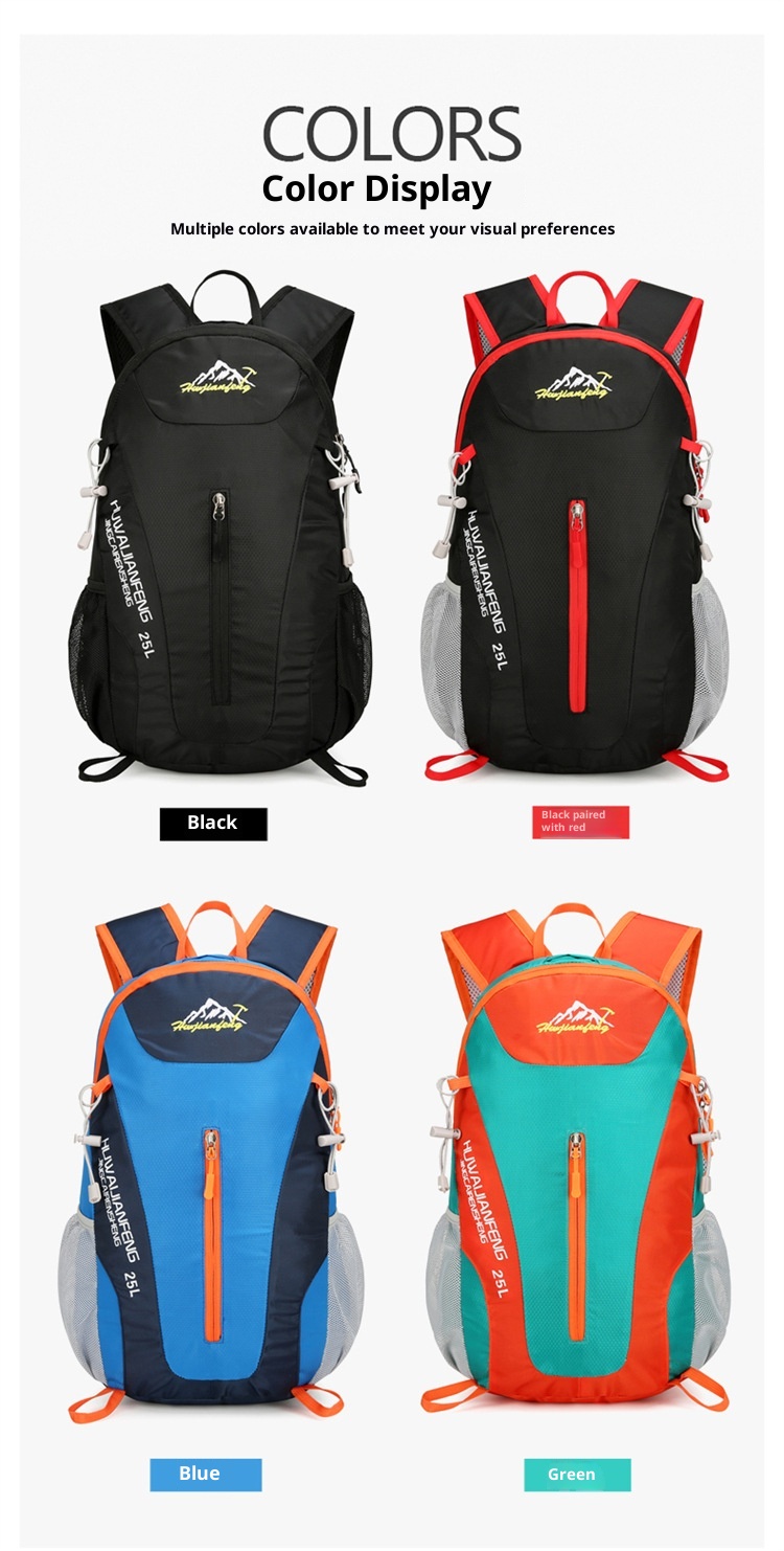 ActiveGo 2025 New Cross-Border Water-Resistant Hiking Multi-Functional Sports Travel Backpack Large Capacity Outdoor Double_voghion.com