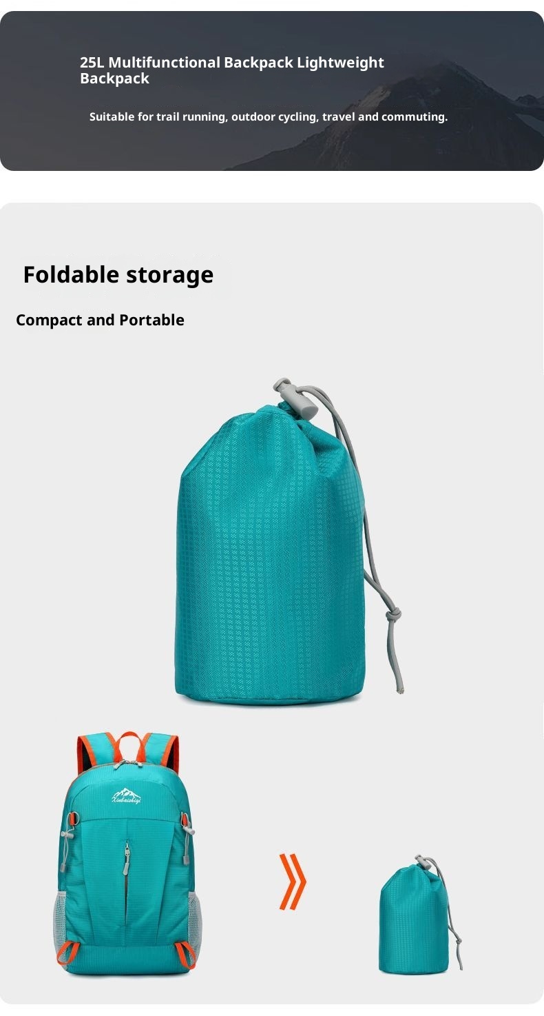 ActiveGo Sports Foldable New Travel Bag Ultra-Light Mountaineering Large Capacity Casual Backpack_voghion.com