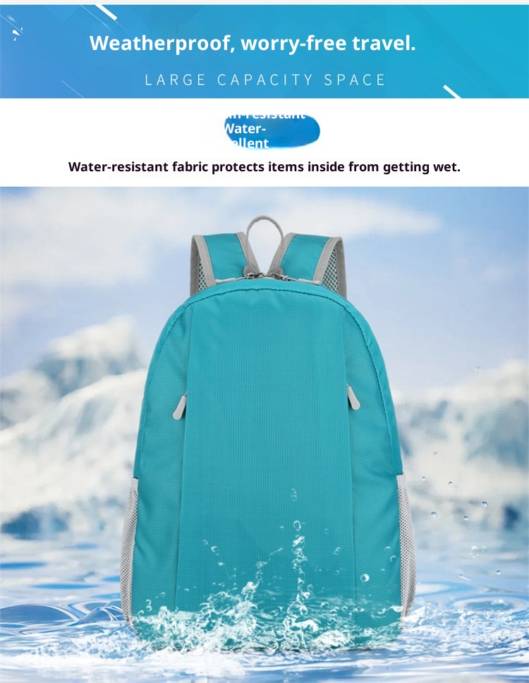 Zaino sportivo da uomo e da donna ActiveGo, leggero e di grande capacità, per attività all'aperto, trekking, alpinismo e altro ancora._voghion.com