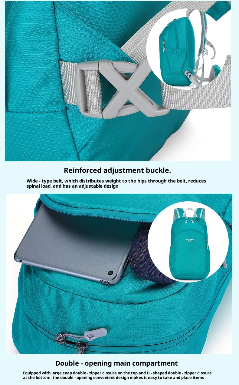 ActiveGo Backpack Handheld Women's Hiking Outdoor Sports Travel Cycling Large Capacity Foldable Waist Bag Lightweight Waterproof_voghion.com