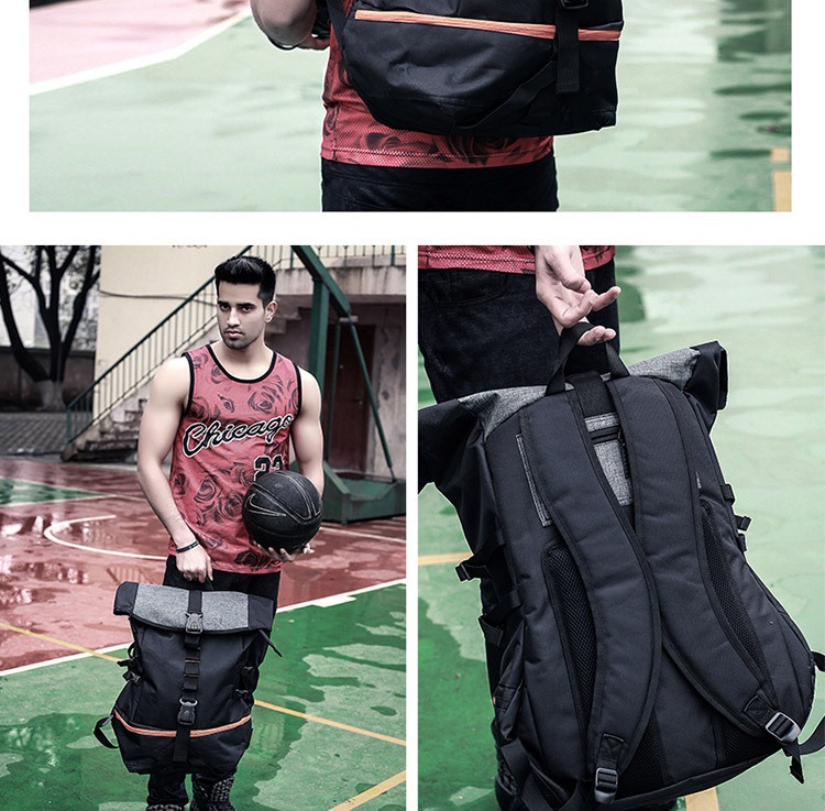ActiveGo Basketball Men's School Training Multi-Functional Sports Backpack Capacity Extra Large Fitness Hiking Bag Customizable_voghion.com