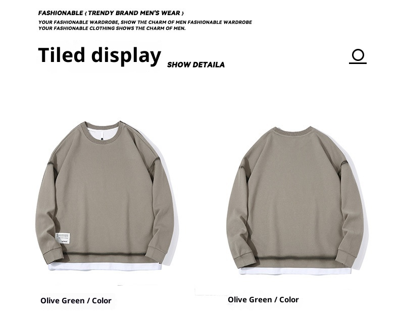 Unisex-Sweatshirt im neuen Herbst-Stil für Jungen, zweiteilig, Herren-Hoodie, lässige Outdoor-Jacke_voghion.com