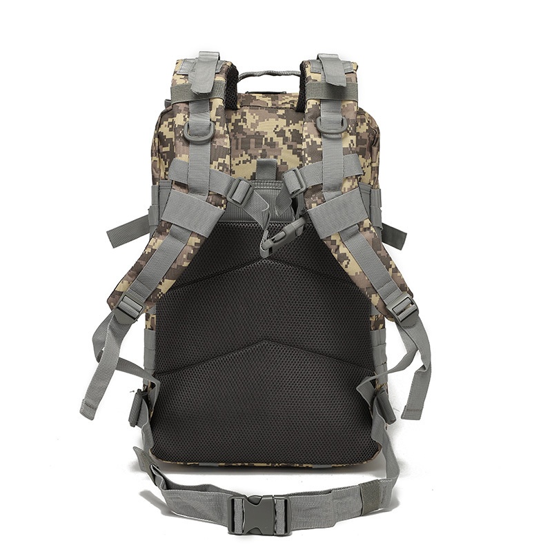 Mochila tática multifuncional ActiveGo Outdoor Sports de 45 litros, grande capacidade, impermeável, ideal para camping e trilhas._voghion.com