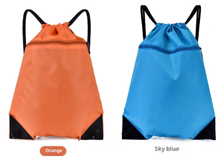 ActiveGo New Simple Pocket Backpack For Men And Women, Casual Travel Backpack, Lare Capacity Drawstrin Gym Sports Basketball_voghion.com