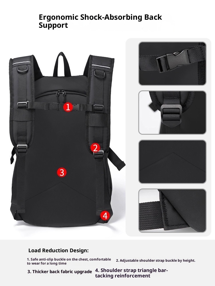 ActiveGo Helm auf Lager Outdoor-Sportarten Reiten Großer Fassungsvermögen Multifunktionaler wasserdichter Rucksack Pendler Motorrad Schultasche_voghion.com