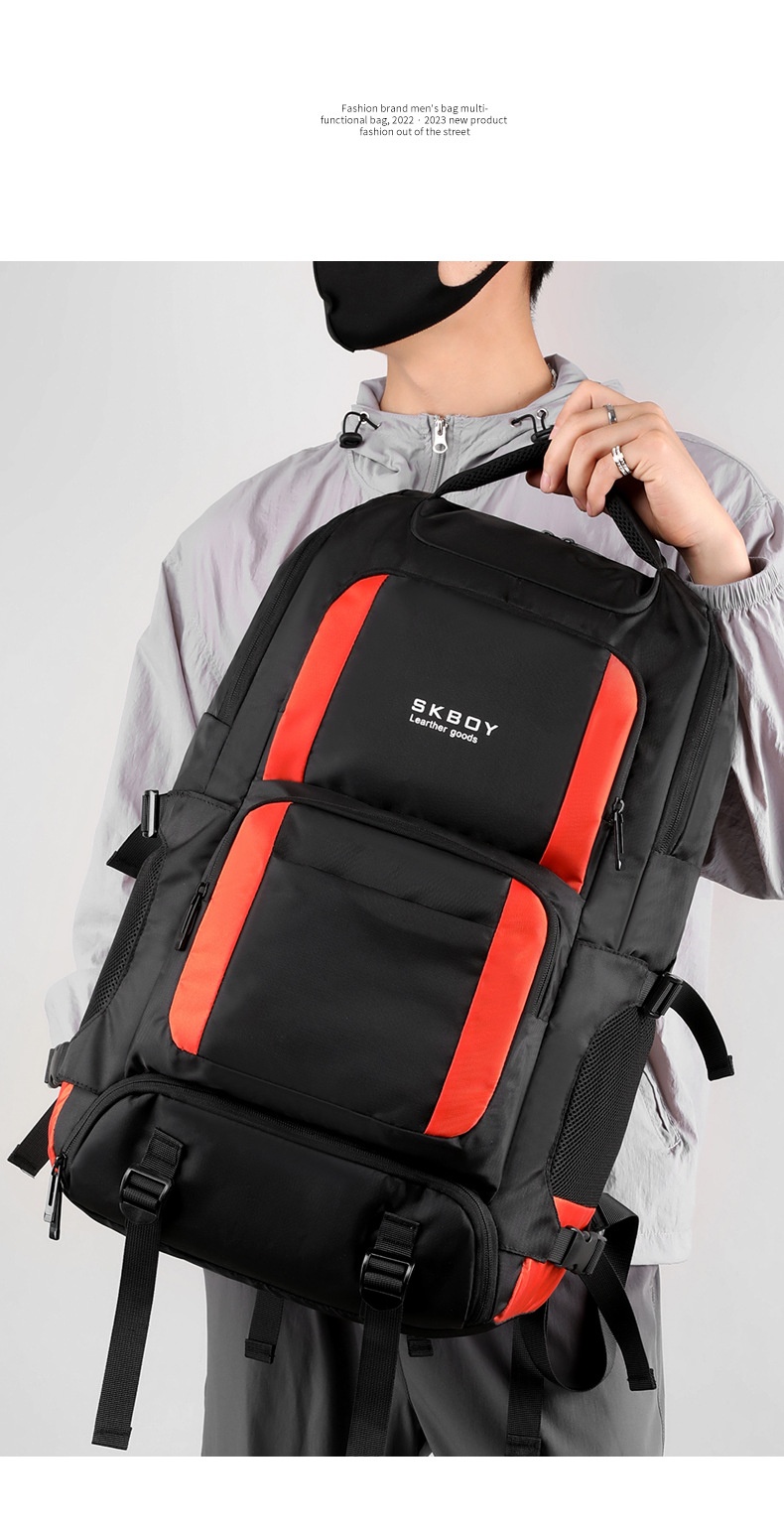 Zaino da viaggio per computer da uomo ActiveGo, borsa da viaggio per alpinismo e attività all'aperto, grande capacità_voghion.com