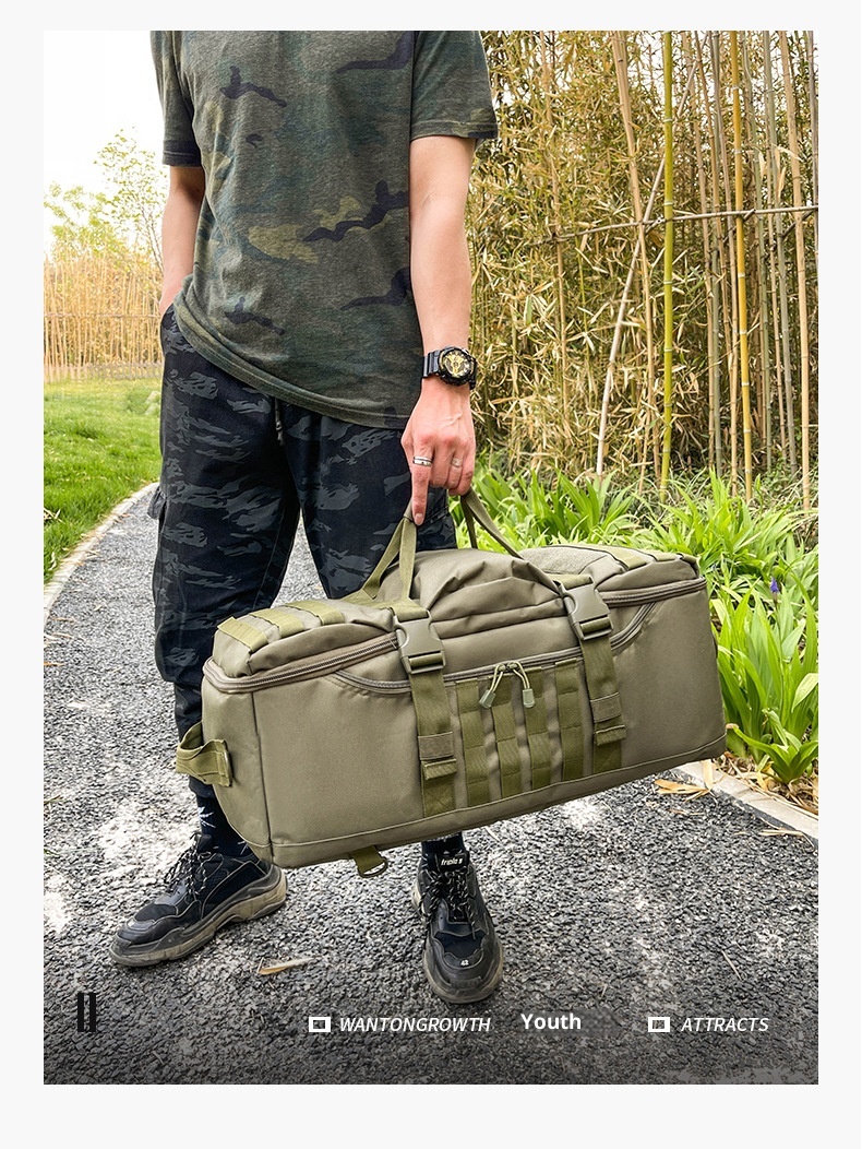 ActiveGo Camouflage Capacity Multifunctional Handheld Large Hiking Climbing Bag Outdoor Travel Backpack_voghion.com