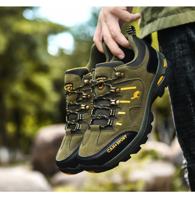 ActiveGo Cross-Border Plus Size Couple Autumn Winter Men's Fashion Outdoor Hik Low-Top Lace-Up Casual Trekk Shoes_voghion.com