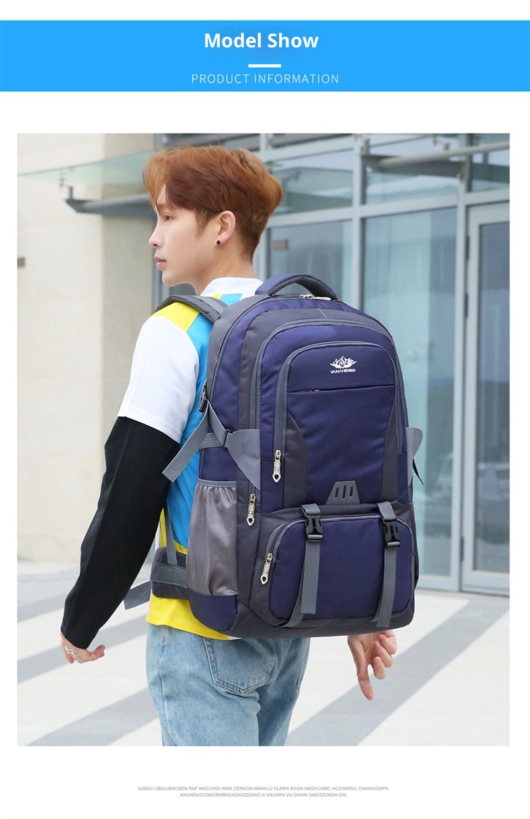 ActiveGo Outdoor Hiking Double Shoulder Men's Travel Bag Large Capacity Women's Lightweight Trekking Backpack_voghion.com