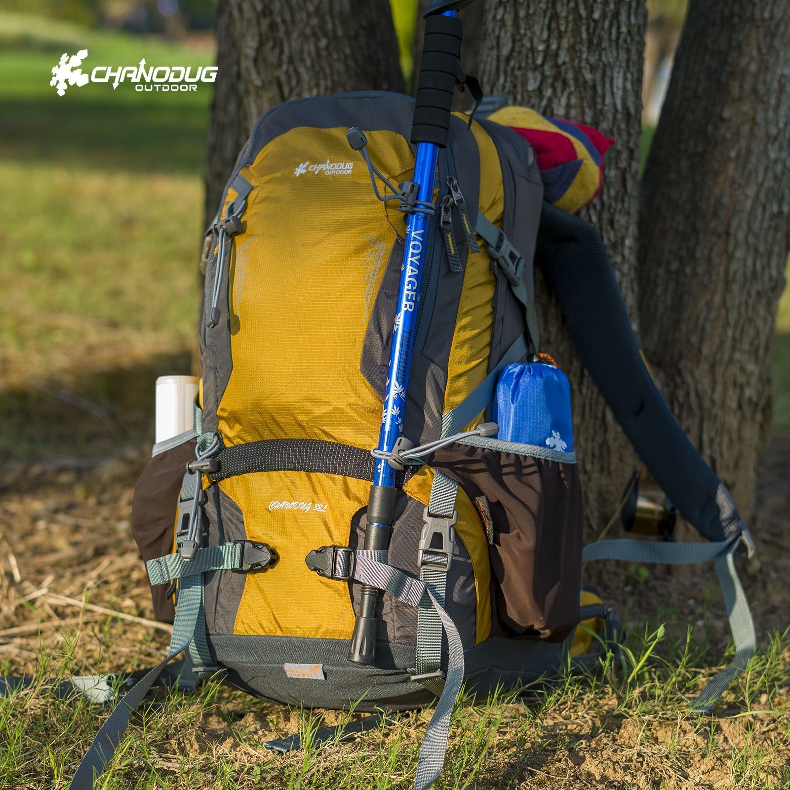 ActiveGo Outdoor 38L Hiking Large Capacity Travel Backpack Trekking Climbing Unisex Double Shoulder School Bag_voghion.com